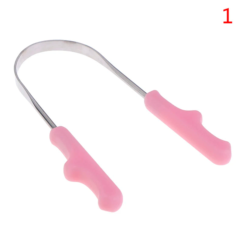 1pc Tongue Scraper Adult To Remove Bad Breath Fresh Breath Oral Care Tongue Scraper Handle Tongue Cleaner Tongue Schoonmaak