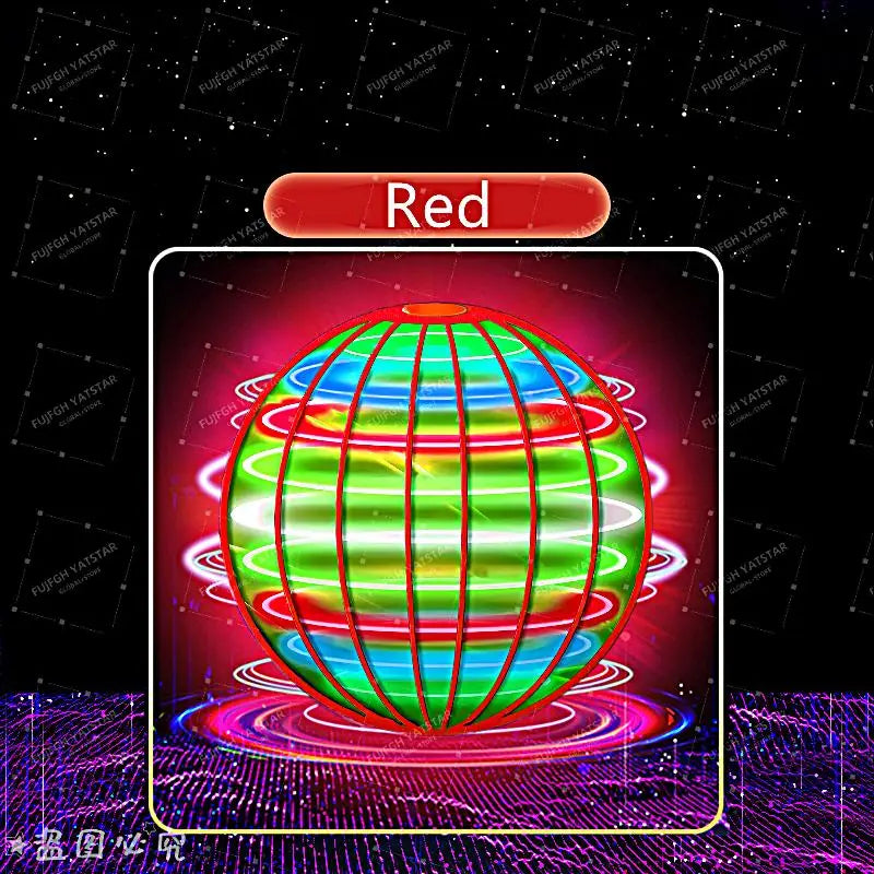 LED Light Up Flying Orb Boomerang Toys Magic Hover Ball Drone Fly Nova Spinner – Fidget Stress Relief Toy Gifts for Kids Family