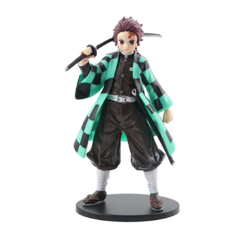 Hot Anime Demon Slayer Kimetsu no Yaiba Figure Kamado Tanjirou Action Figure Agatsuma Zenitsu Nezuko Warrior PVC Model Toys