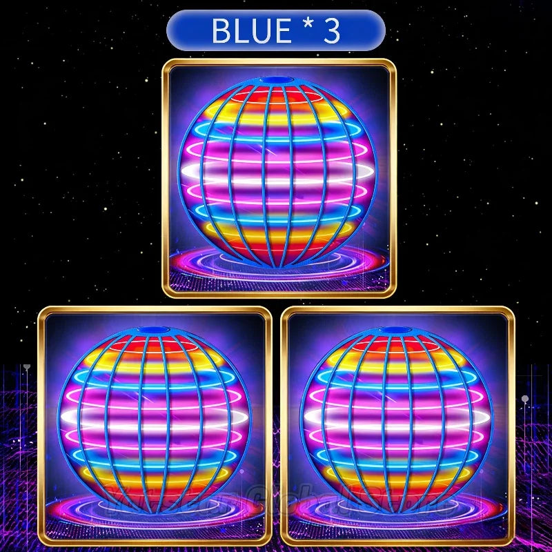 LED Light Up Flying Orb Boomerang Toys Magic Hover Ball Drone Fly Nova Spinner – Fidget Stress Relief Toy Gifts for Kids Family