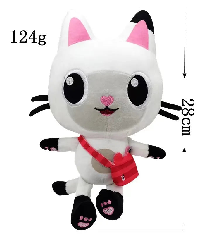 New Anime Doll House Plush Toy Backpack Cat Cake Cat Smiling Cat Stuffed Animal Plushie for Kid Chrismas Gif