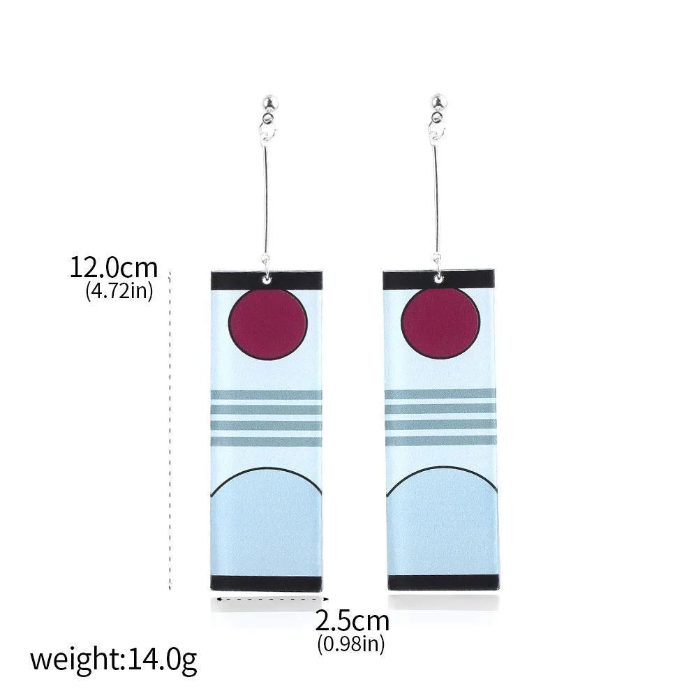 Anime Demon Slayer Earrings Tanjiro Sun And Shinobu Butterfly Pendant Earrings Cosplay Accessories Fan Jewelry Gift