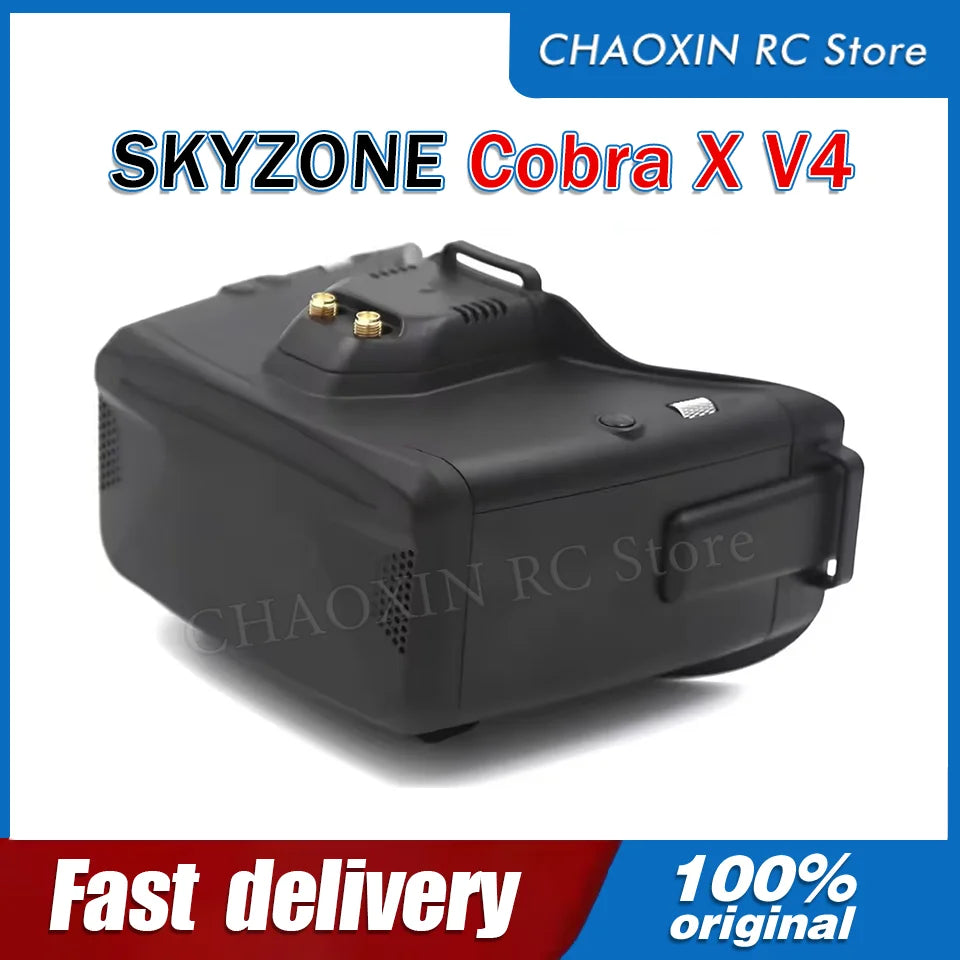 SKYZONE Cobra X V4 FPV Goggles 5.8Ghz 48CH FPV Receiver 1280x720 LCD with DVR for RC Airplane FPV Racing Drone