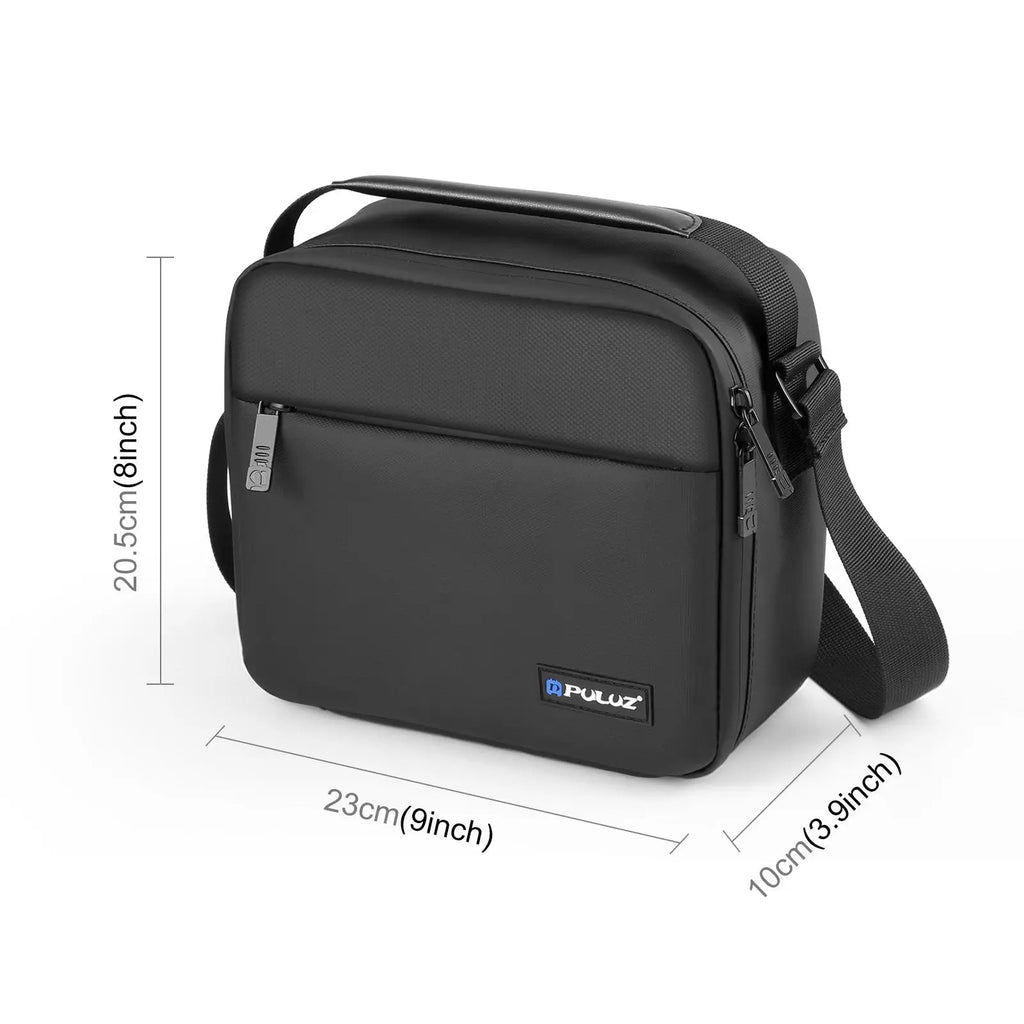 PULUZ Waterproof PU Fabric Drone Storage Bag Photography Camera Crossbody Shoulder Bag For DJI Mini Series / Osmo Pocket Series