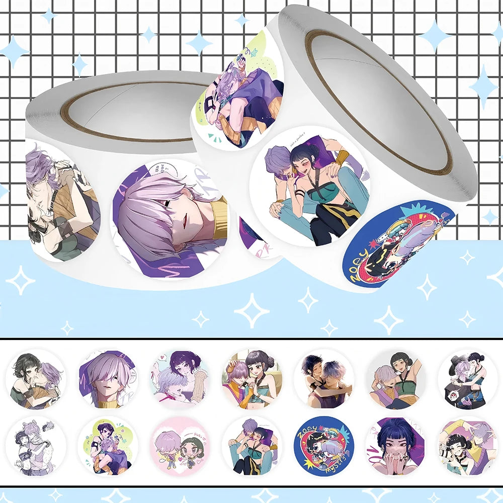 Cute Movie KPop Demon Hunters Stickers Anime Derpy Tiger Decals Toys Waterproof DIY Phone Case Luggage Kawaii Kids Sticker Gifts