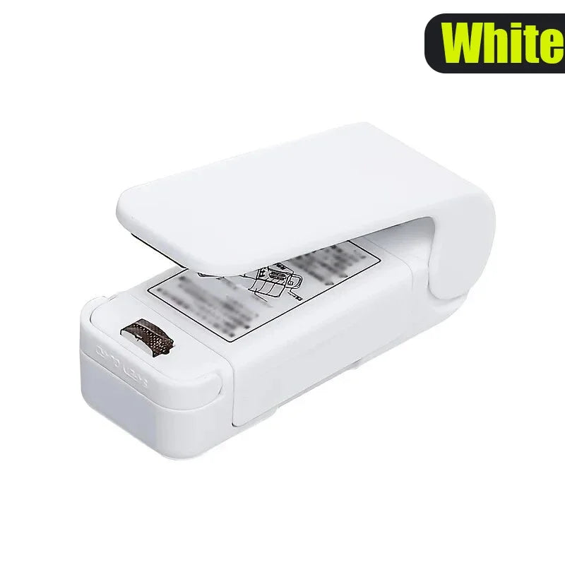 Mini Sealing Machine USB Rechargable Heat Sealer Storage Bag Plastic Package Food Sealer Clip Bag Handheld Food Heat Sealer