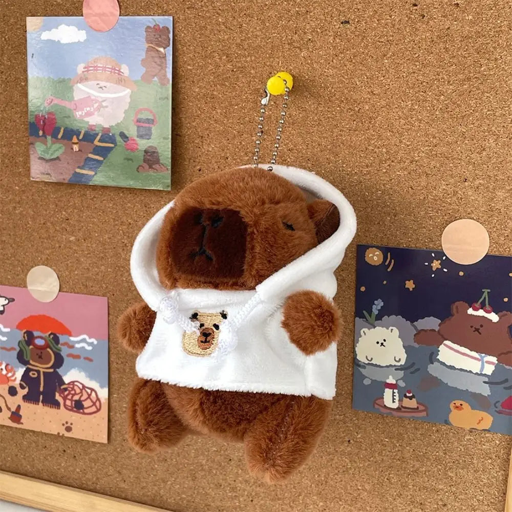 Cute Capybara Plush Toy Hoodie with Wings Simulation Doll Small Size Stuffed Animals Anime Fluffty Toy Birthday Party