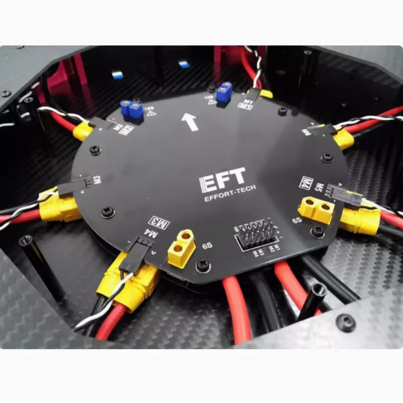 EFT Large Current Power Distribution Board PDB Board 12S 480A for Agricultural drone Quadcopter Hexacopter UAV